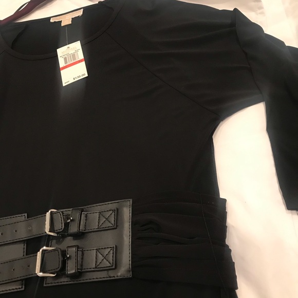 Michael lots black dress w black belt - Picture 2 of 9